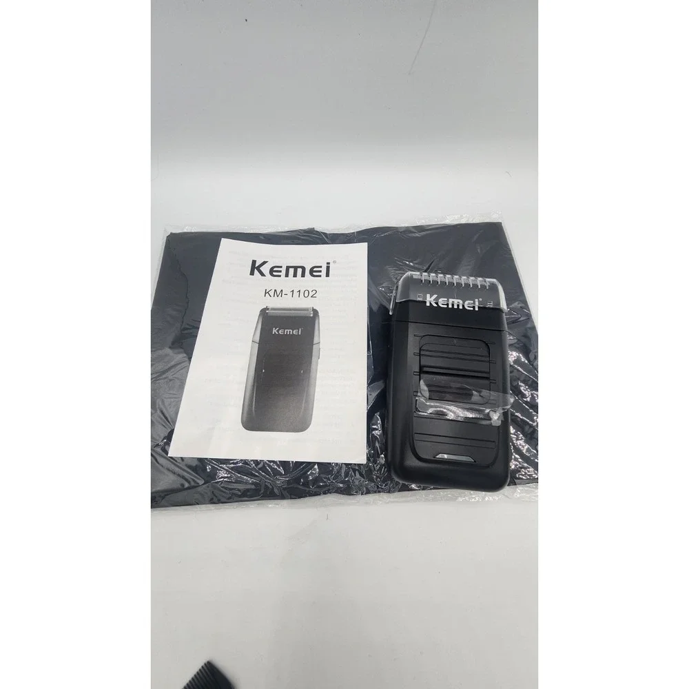 Kemei Professional Hair Clipper Trimmer Shaver Set KM-2296 KM-2299 KM-1102 Black